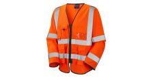 Wrafton ISO 20471 Cl 3 Superior Sleeved Waistcoat HV Orange